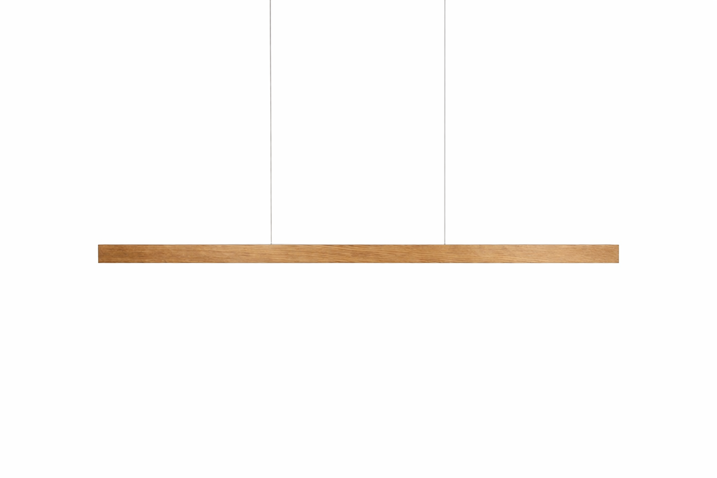 Hanglamp Hout - Massief Eiken - 120 cm - Rechthoek