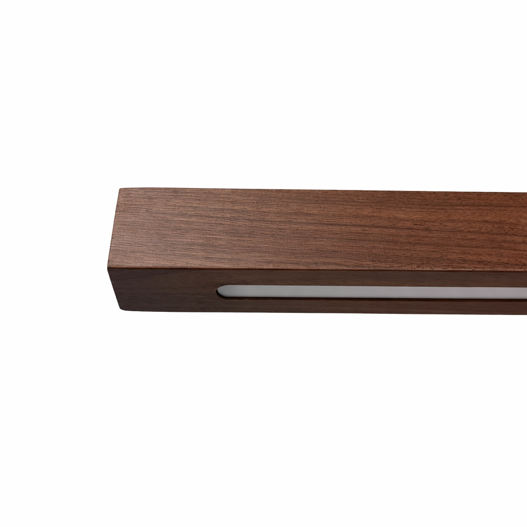 Hanglamp Hout - Massief Walnoot - 120 cm - Rechthoek