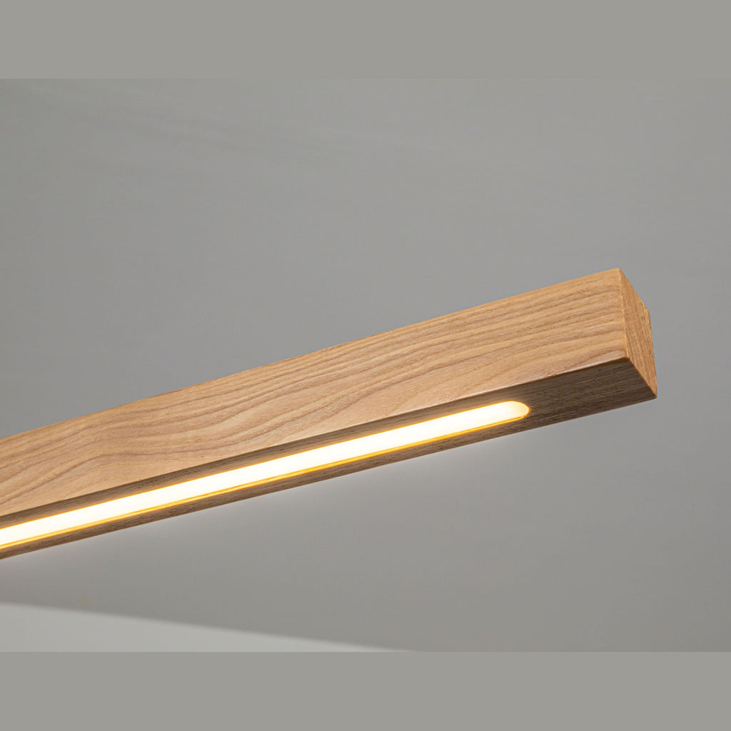 Hanglamp Hout - Massief Eiken - 120 cm - Rechthoek