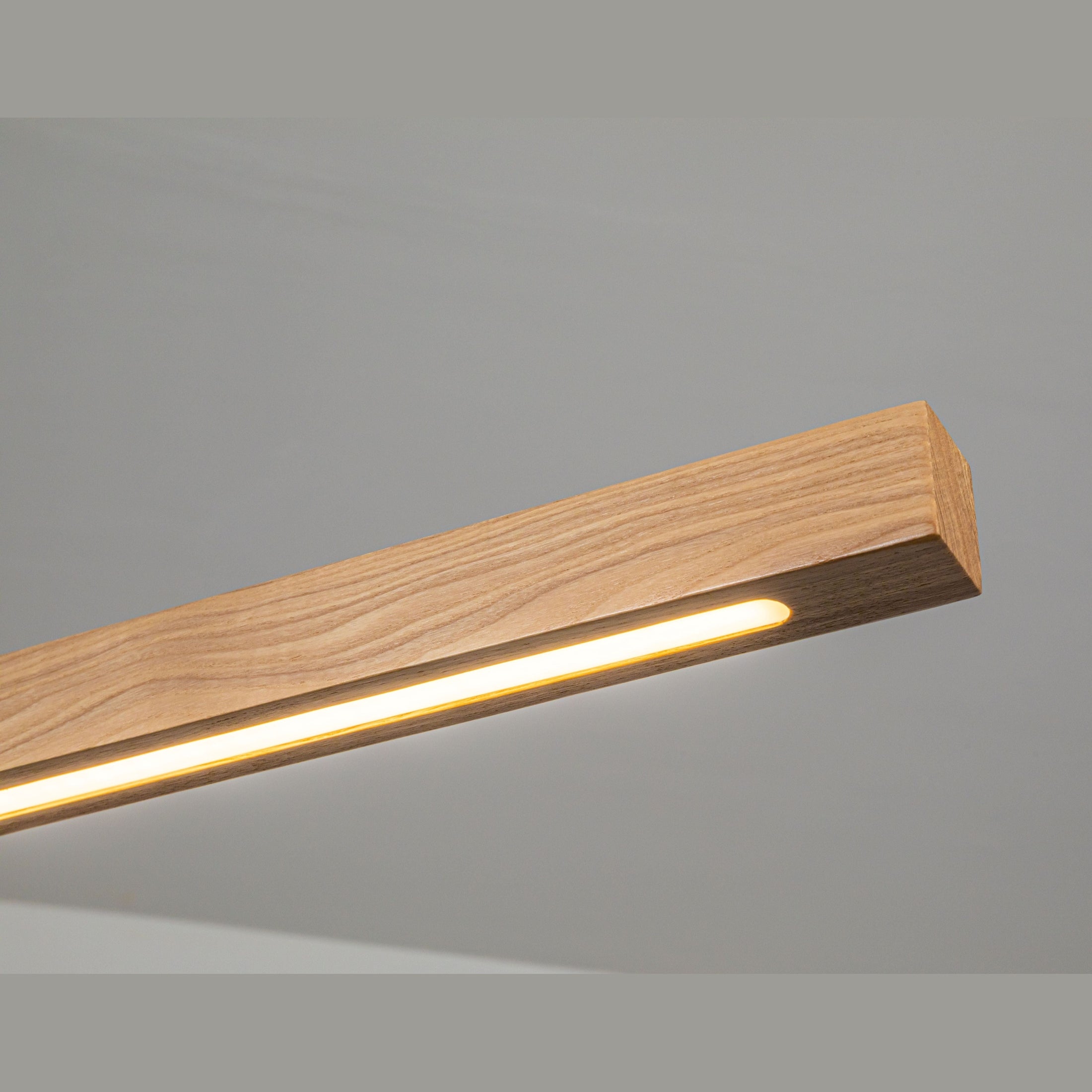 Hanglamp Hout - Massief Eiken - 120 cm - Rechthoek