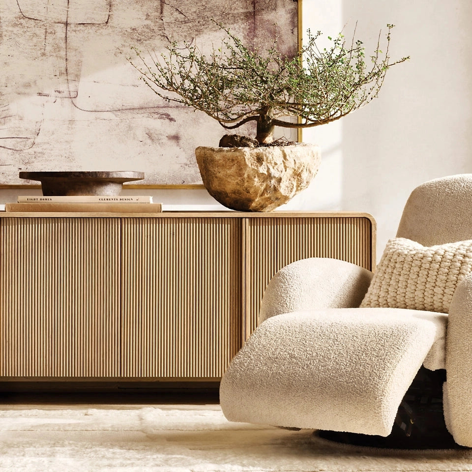 Dressoir Rond - Eikenhout - 213 cm