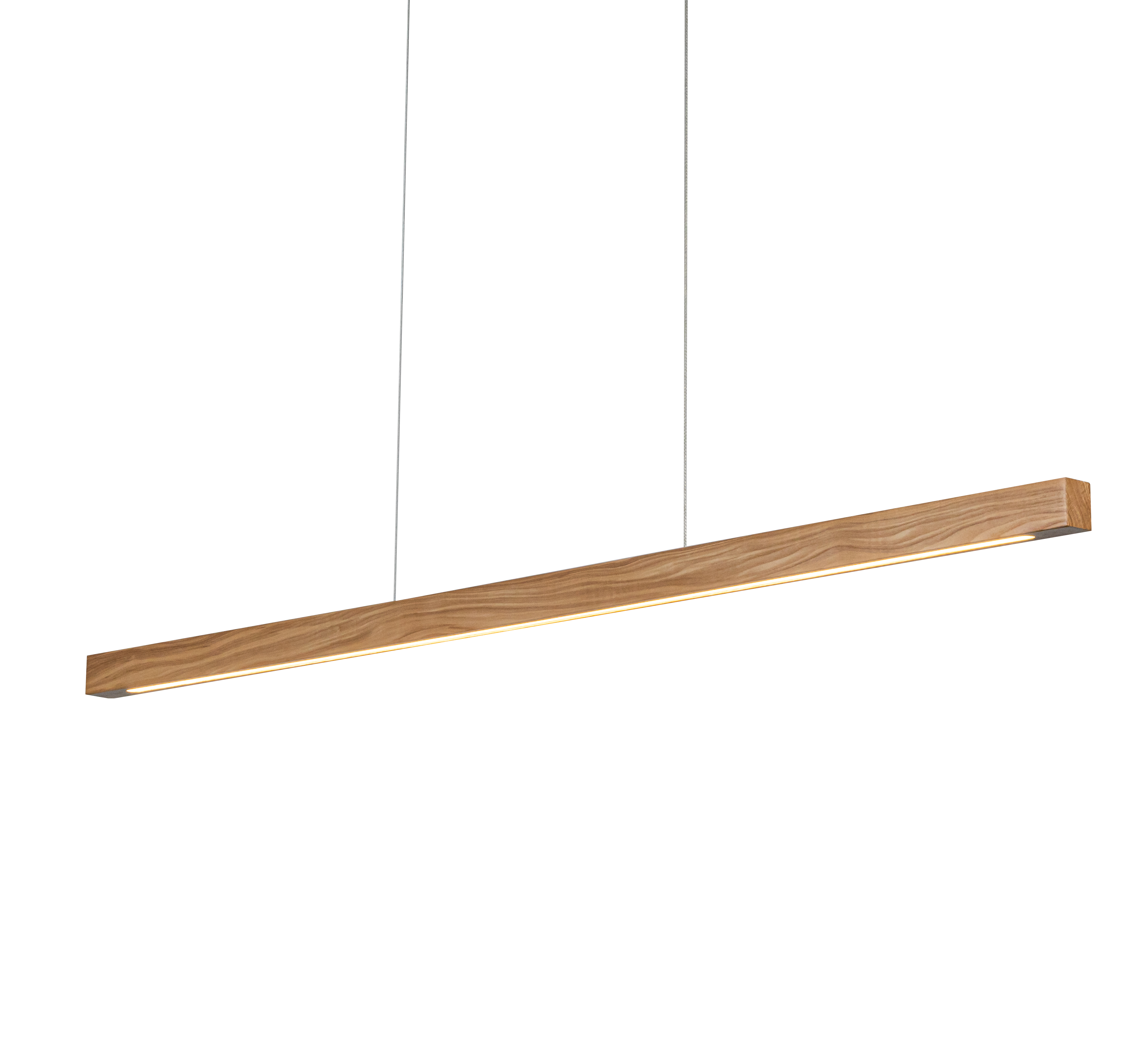 Hanglamp Hout - Massief Eiken - 120 cm - Rechthoek