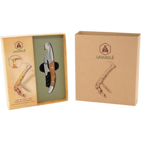 Laguiole Kurkentrekker | Wijnopener | Hardhout + RVS