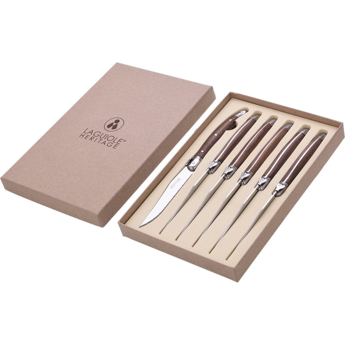 Laguiole Steakmessen | Klassieke Set | 6-delig