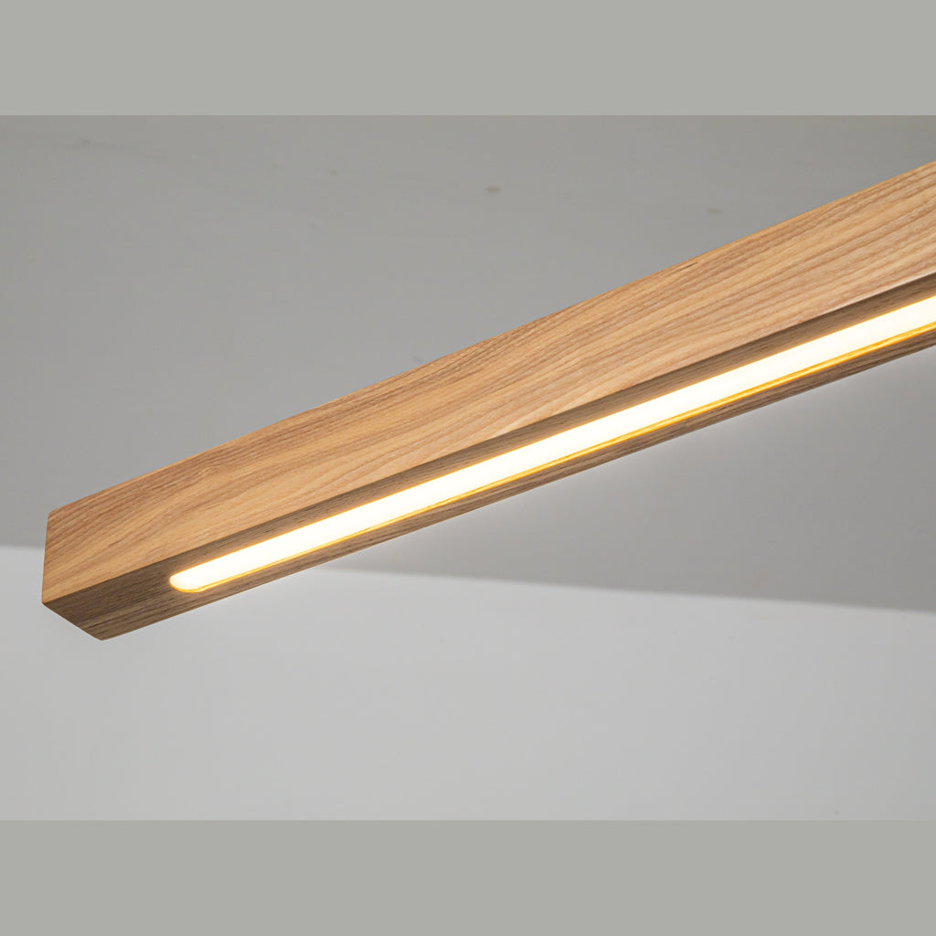 Hanglamp Hout - Massief Eiken - 120 cm - Rechthoek