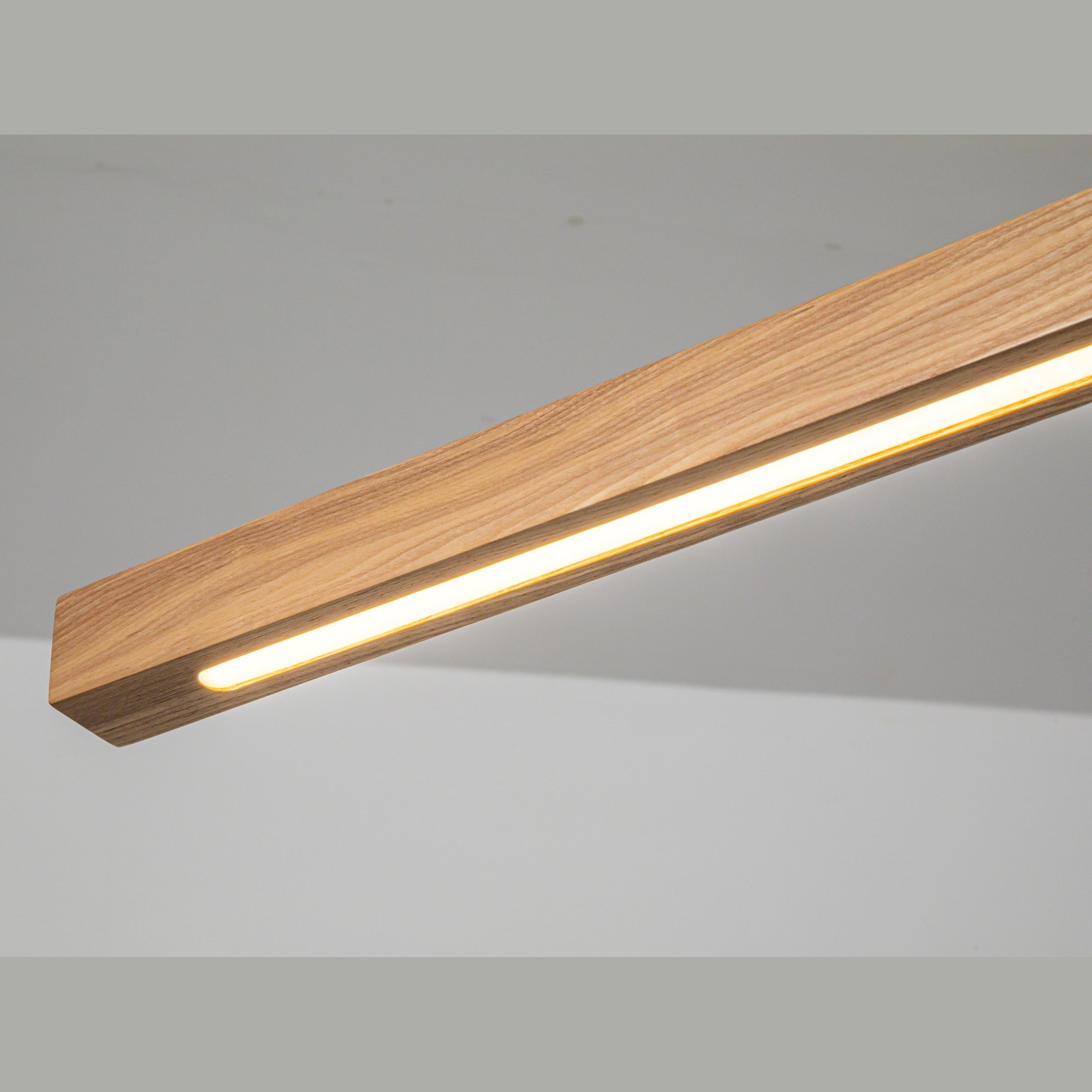 Hanglamp Hout - Massief Eiken - 120 cm - Rechthoek
