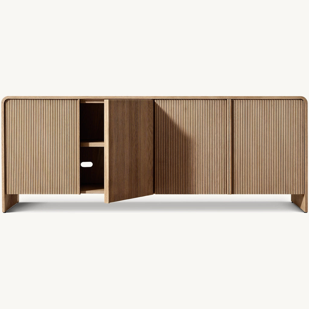 Dressoir Rond - Eikenhout - 213 cm
