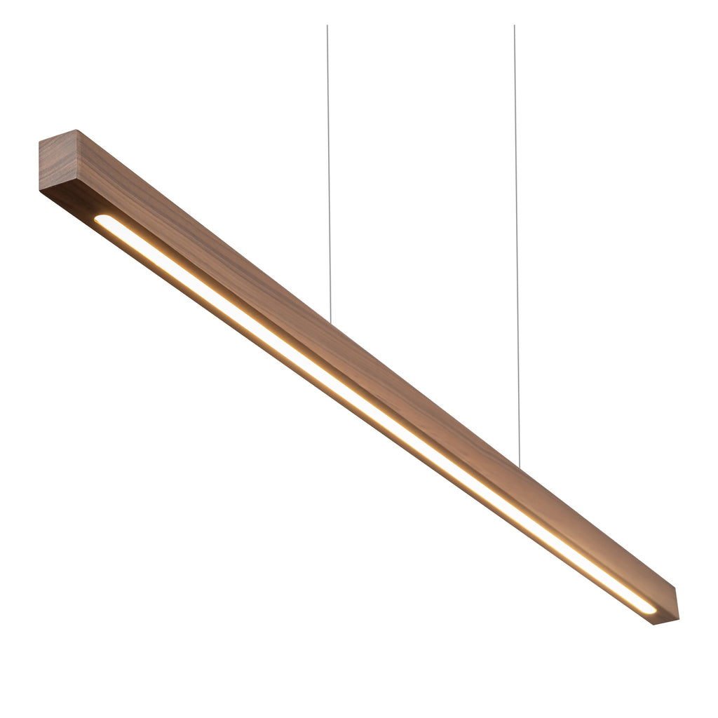 Hanglamp Hout - Massief Walnoot - 120 cm - Rechthoek