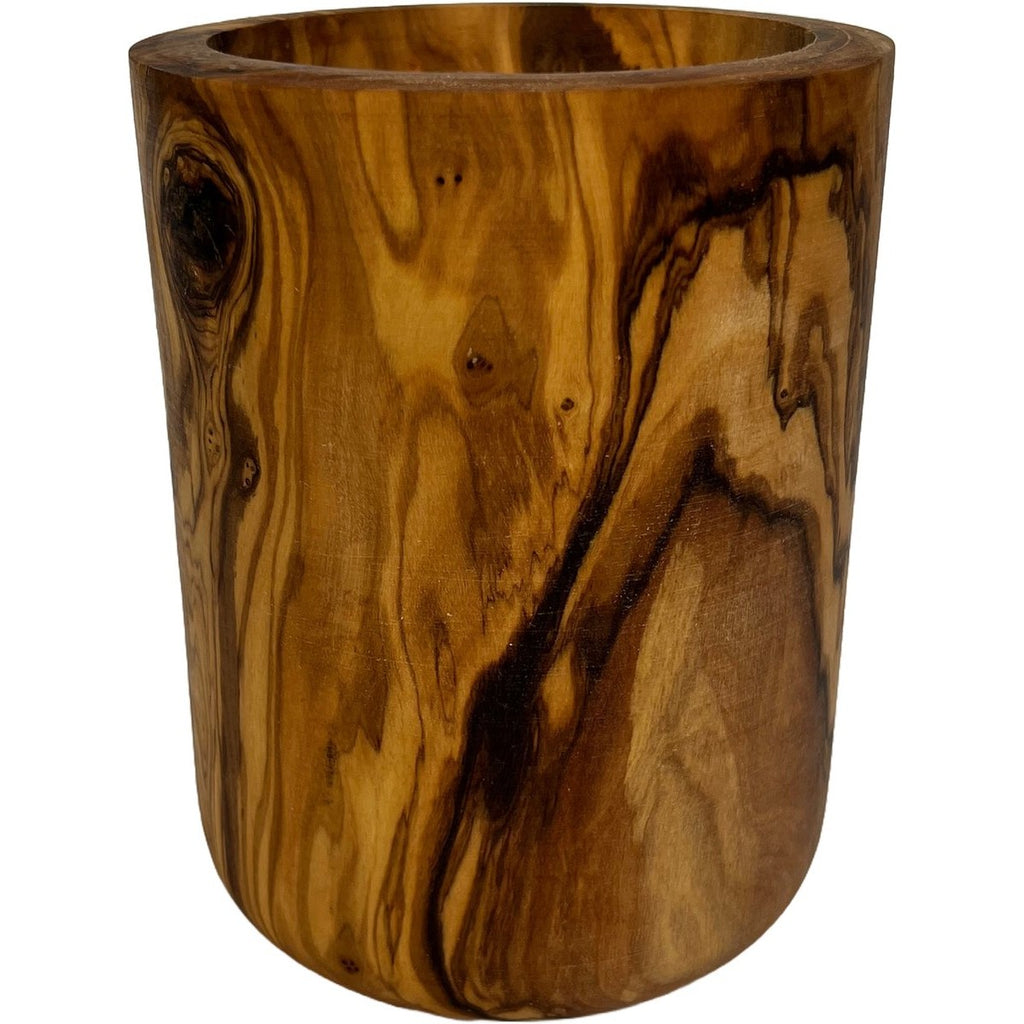 Keukengerei Houder | Olijfhout | Rond Robuust | Ø 11 cm