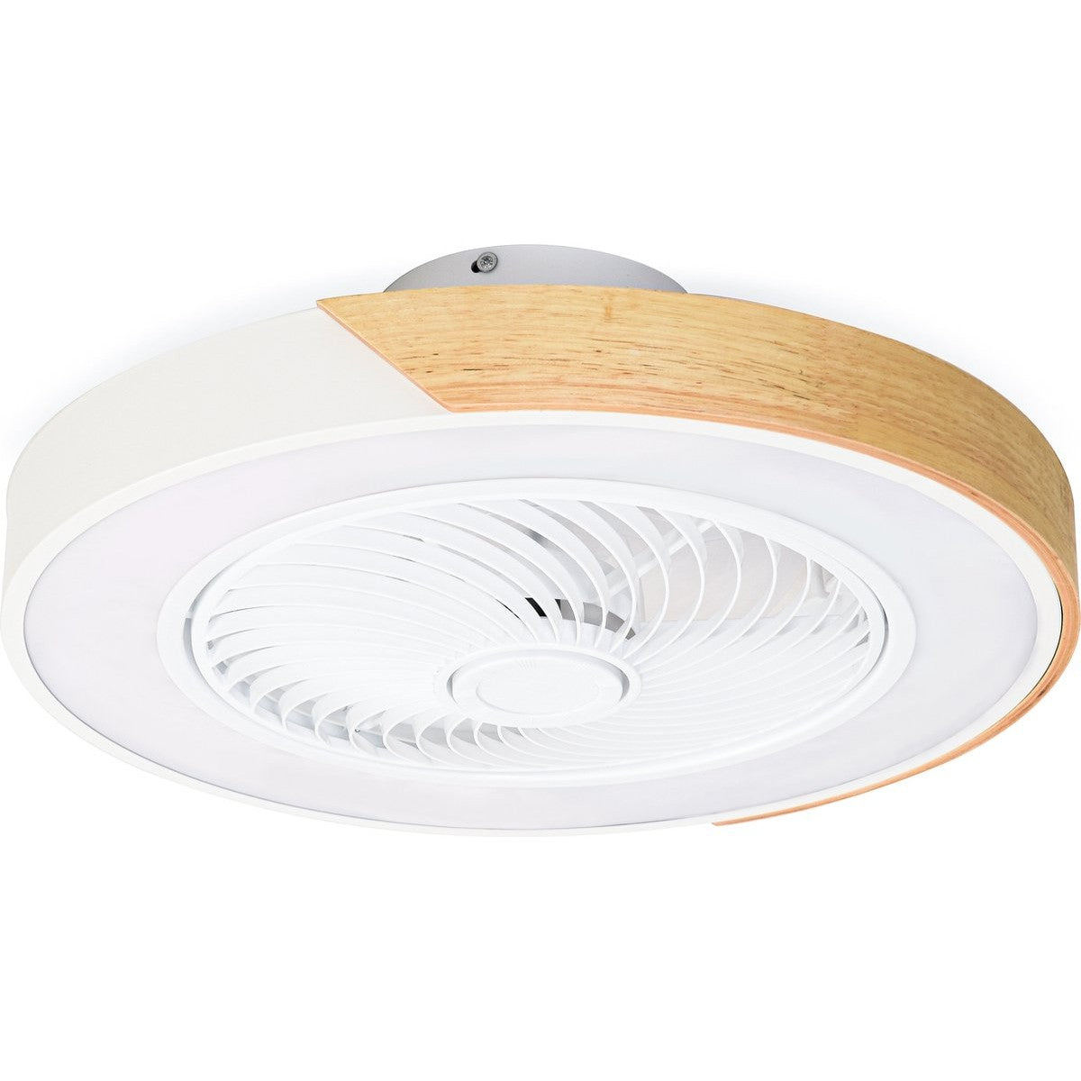 Plafondventilator met Verlichting | Ø 52 cm | Wit + Hout