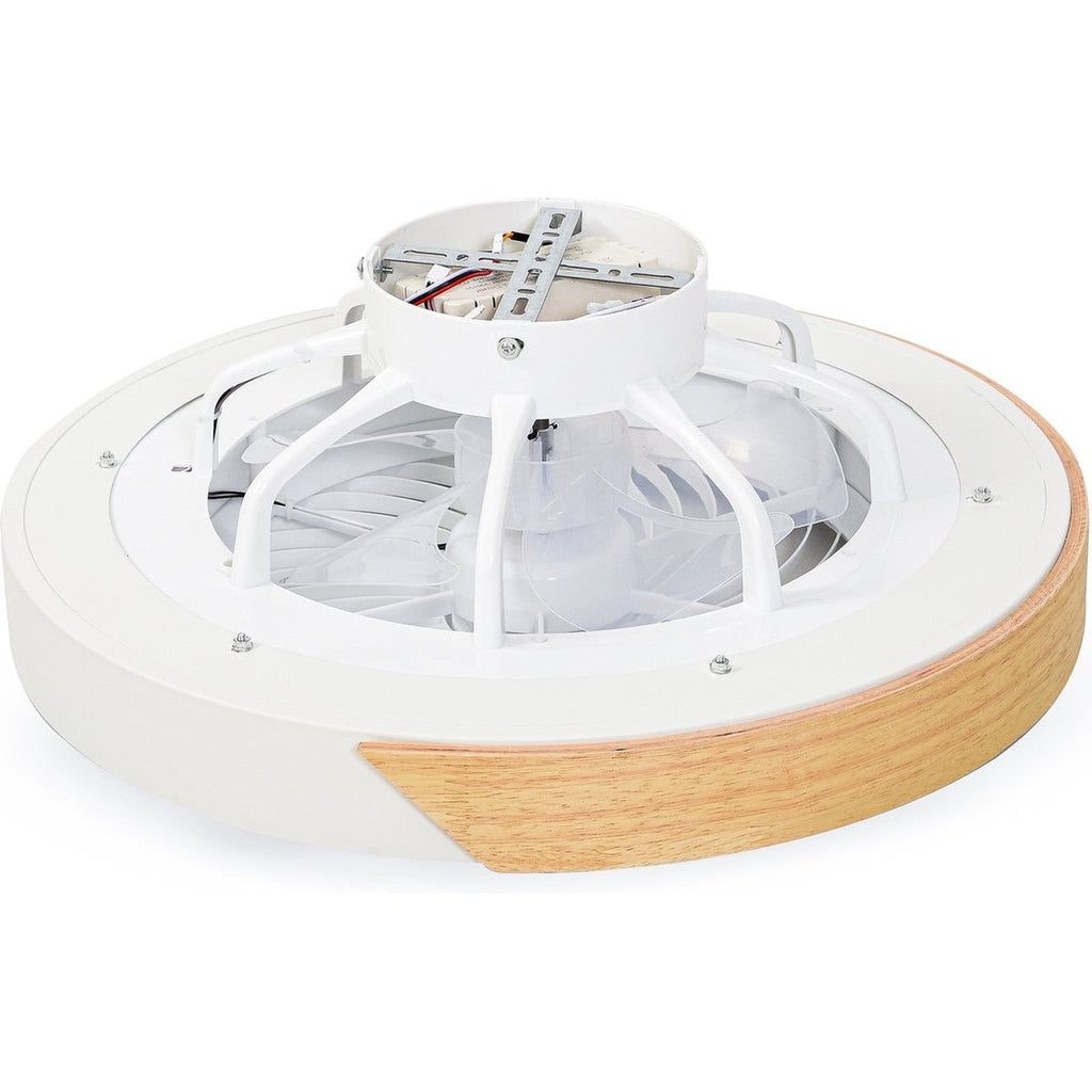 Plafondventilator met Verlichting | Ø 52 cm | Wit + Hout